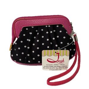 Purse, Vintage, Zipper, Small Polkadotted, Feminine Stylish, Lightweight, Easy